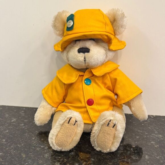 Brass Button Bear Collection-Pickford Bears-Harper with Rain Coat Bear Plush - Picture 1 of 11